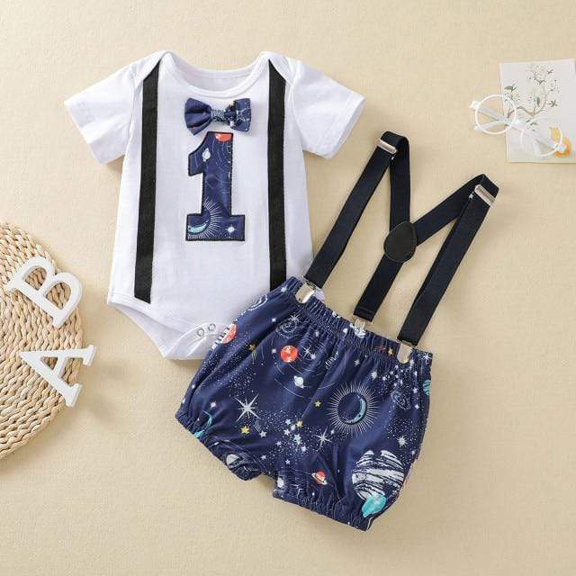 1st Birthday Boy Romper Outfit - Image 6