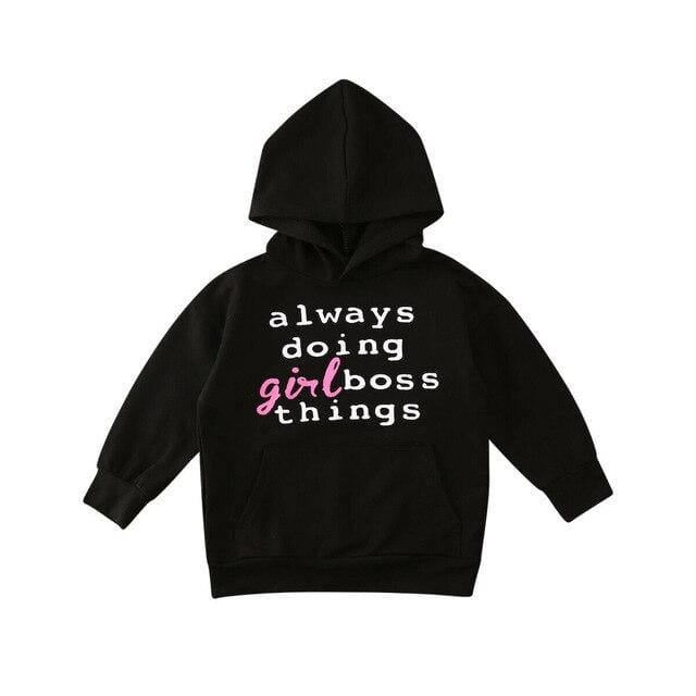 "Always Doing Girl Boss Things" Hoodie Dress - Image 3