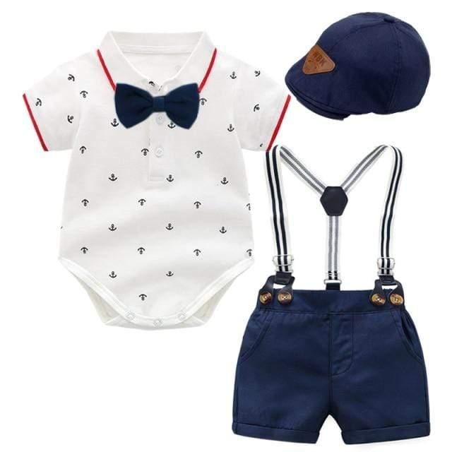 Anchor Print Romper Outfit - Image 3