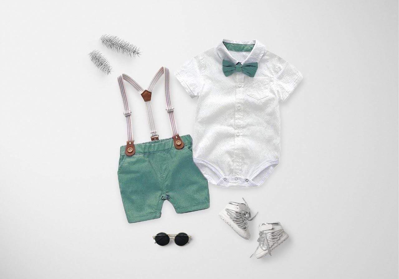 Baby Boy Tie and Suspenders - Image 7