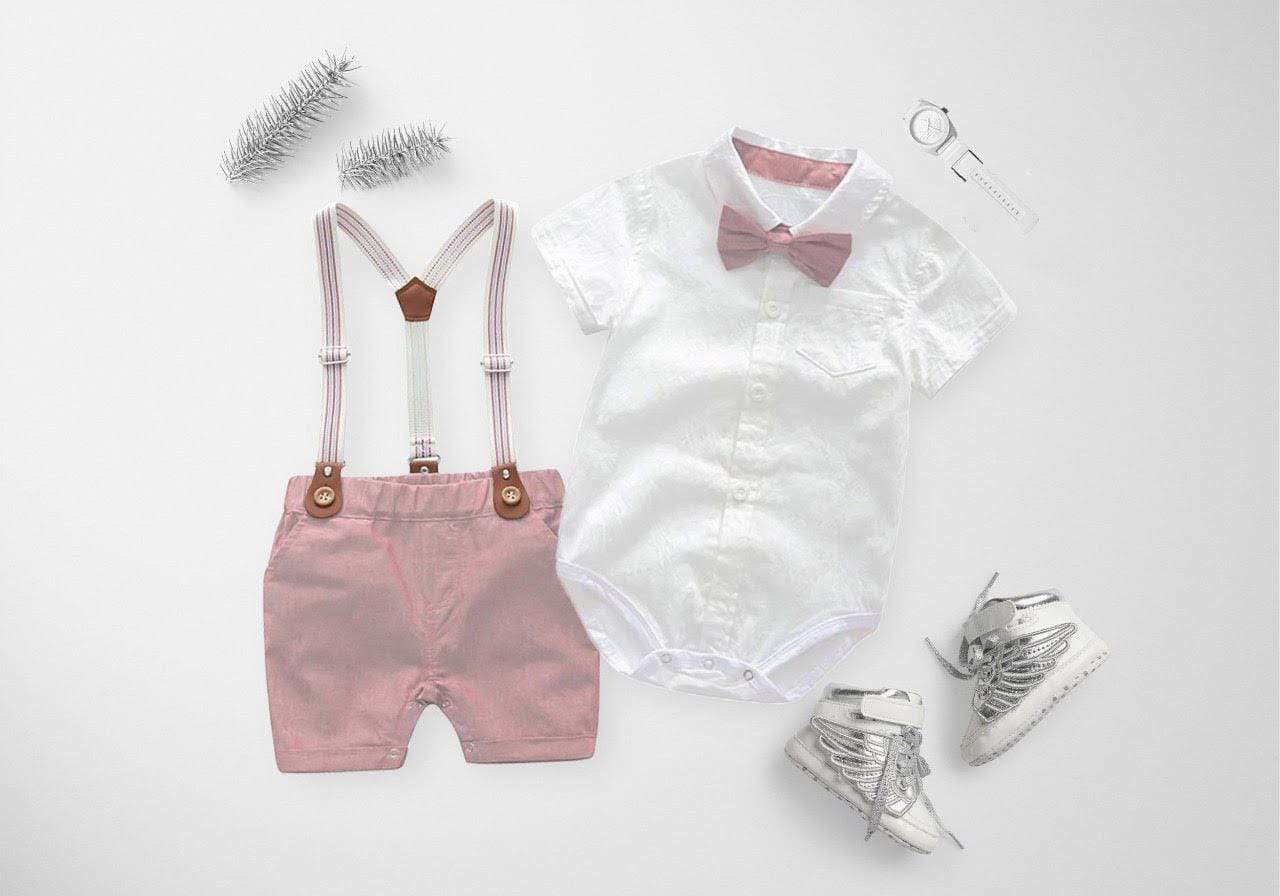 Baby Boy Tie and Suspenders - Image 8