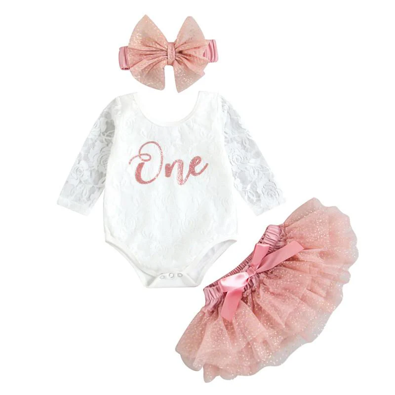 Baby Girls 1st Birthday Outfit - Image 3