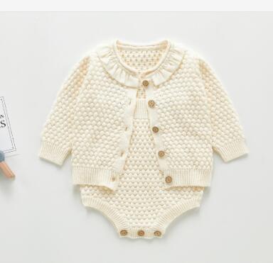 Baby Knitted Sweater Romper Set - Image 3
