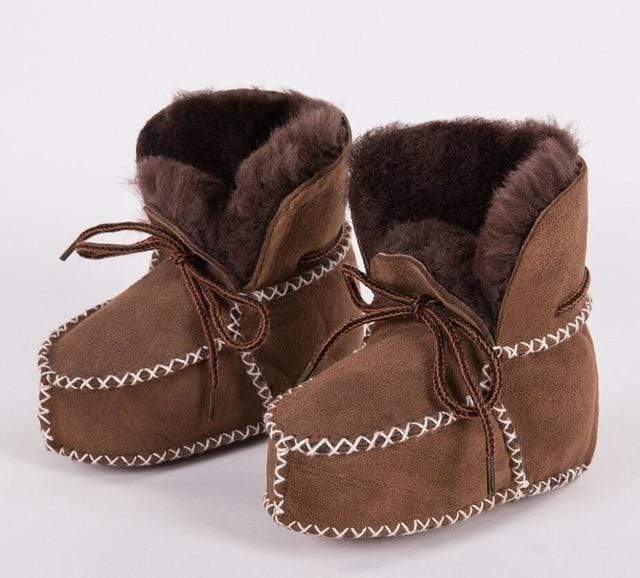 Baby Leather Fur Boots - Image 4