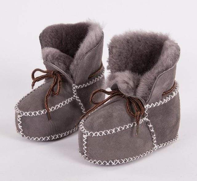 Baby Leather Fur Boots - Image 5