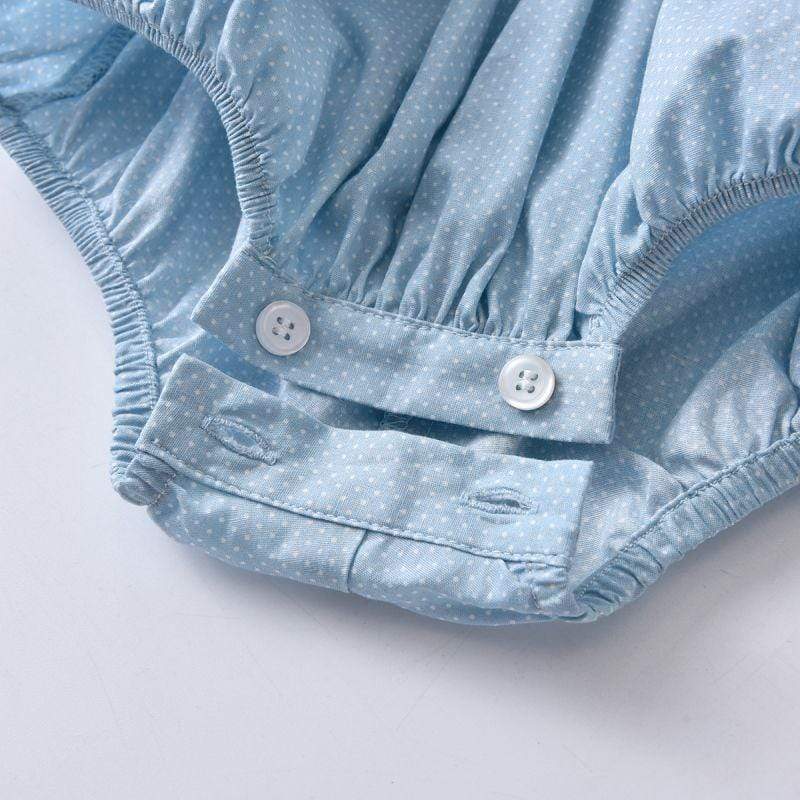 Blue Polka Dot Romper - Image 4