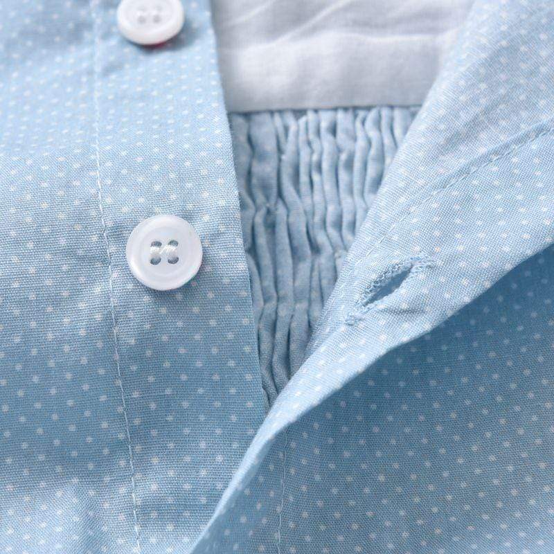 Blue Polka Dot Romper - Image 7