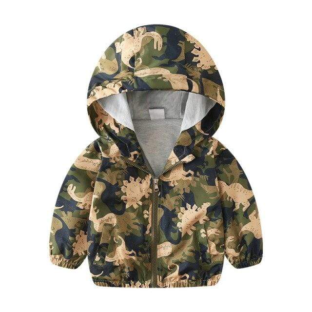 Boy Dinosaur Hooded Jacket - Image 4