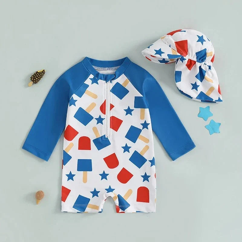 Boy Rash Guard Swimsuit - Image 3