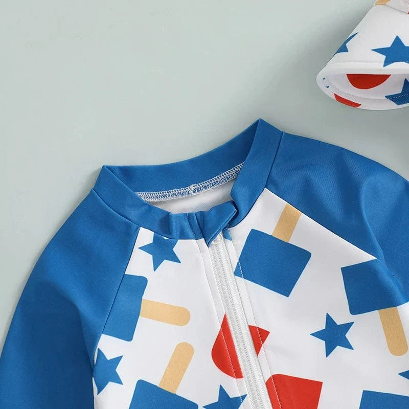 Boy Rash Guard Swimsuit - Image 7