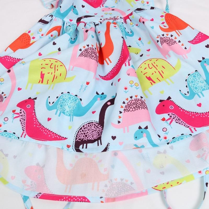 Cartoon Dinosaur Print Dress - Image 12