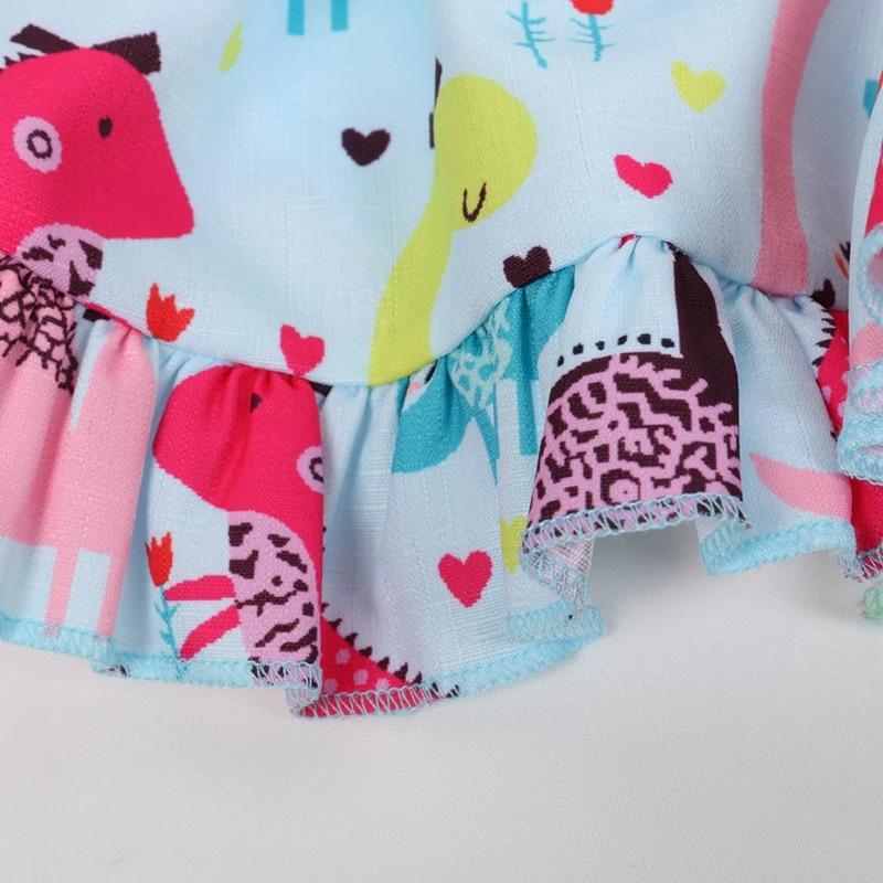 Cartoon Dinosaur Print Dress - Image 7