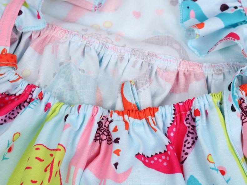 Cartoon Dinosaur Print Dress - Image 9