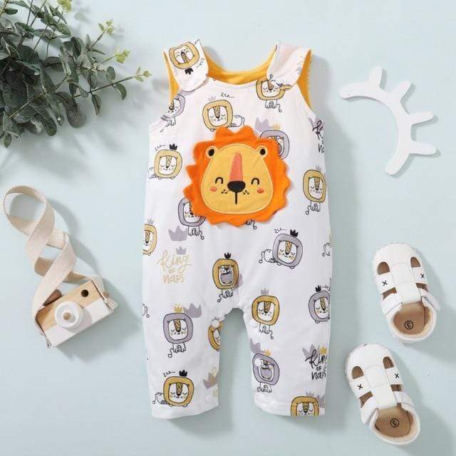 Cartoon Graphic Baby Romper - Image 3