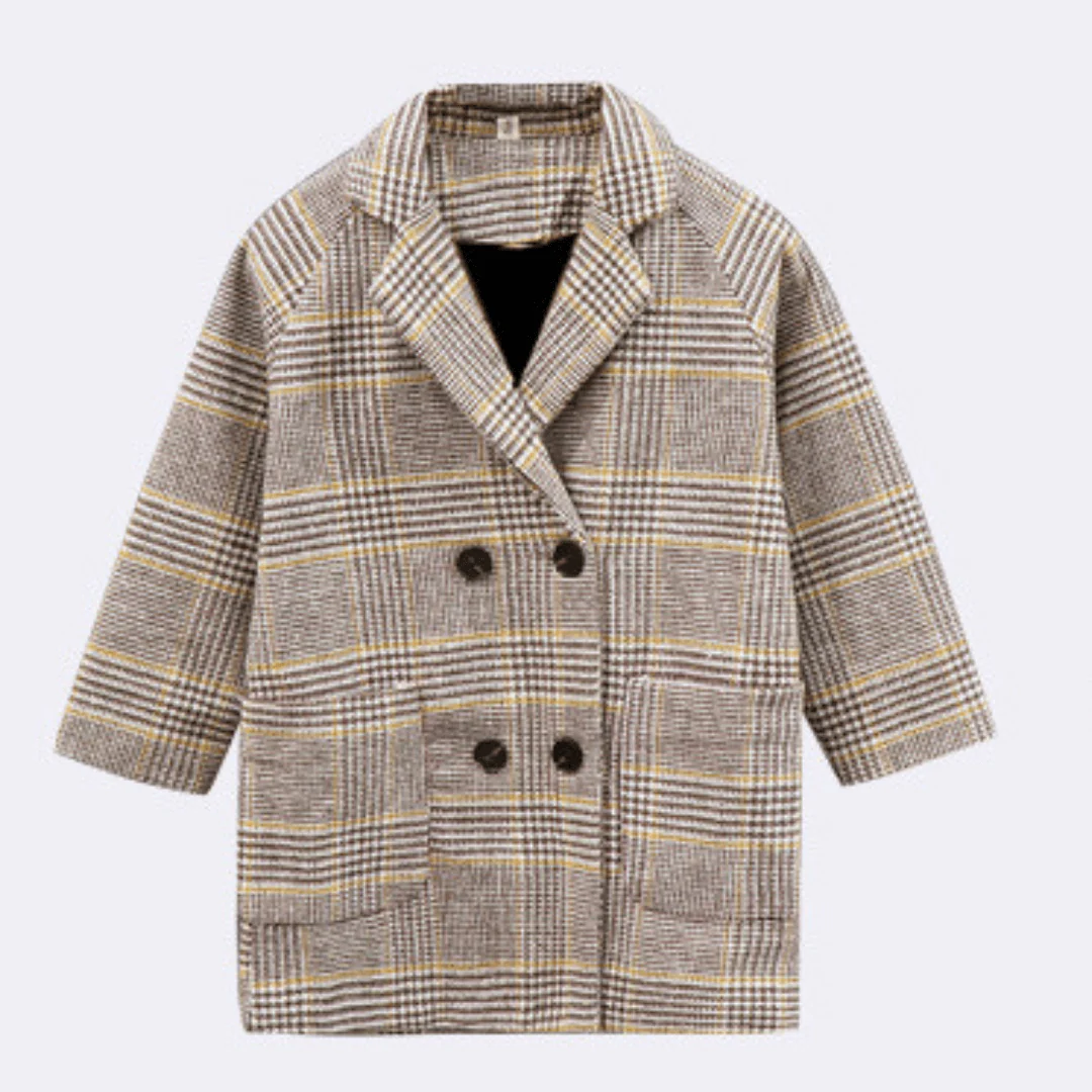 Classic Checked Coat - Image 4