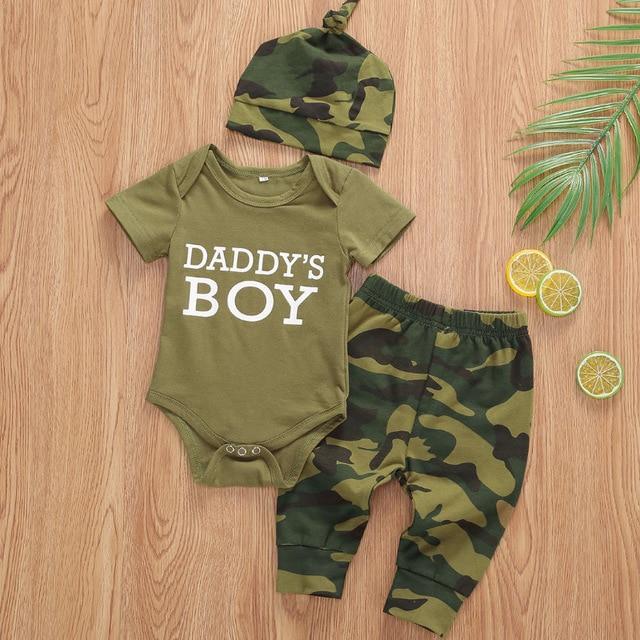 Daddy Camo Baby Bodysuit - Image 3