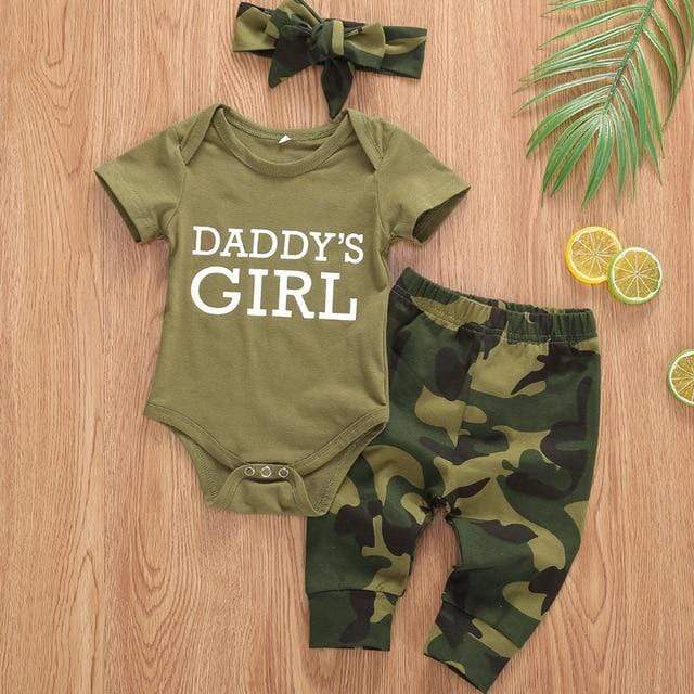 Daddy Camo Baby Bodysuit - Image 4