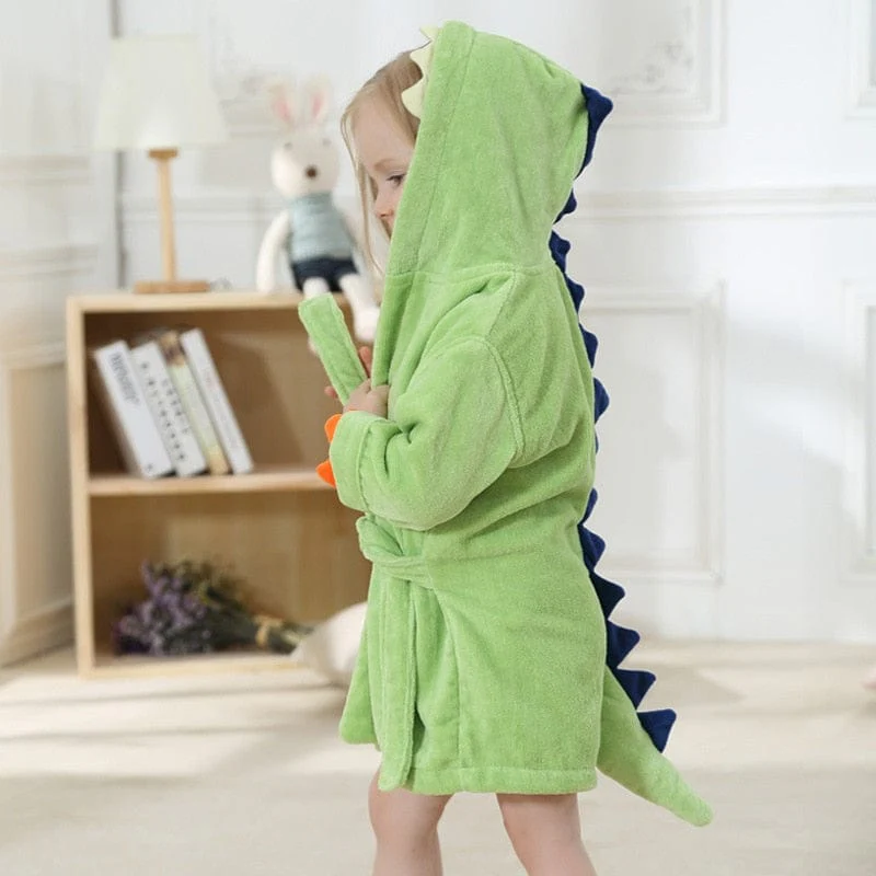 Dinosaur Hooded Dressing Gown - Image 3