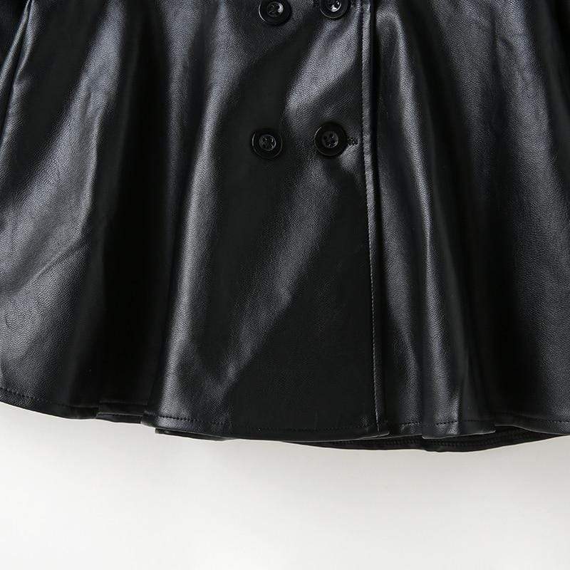Fashionable Faux Leather Jacket - Image 11