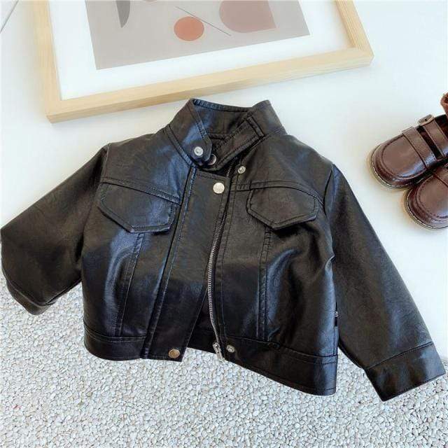 Faux Leather Jacket - Image 4