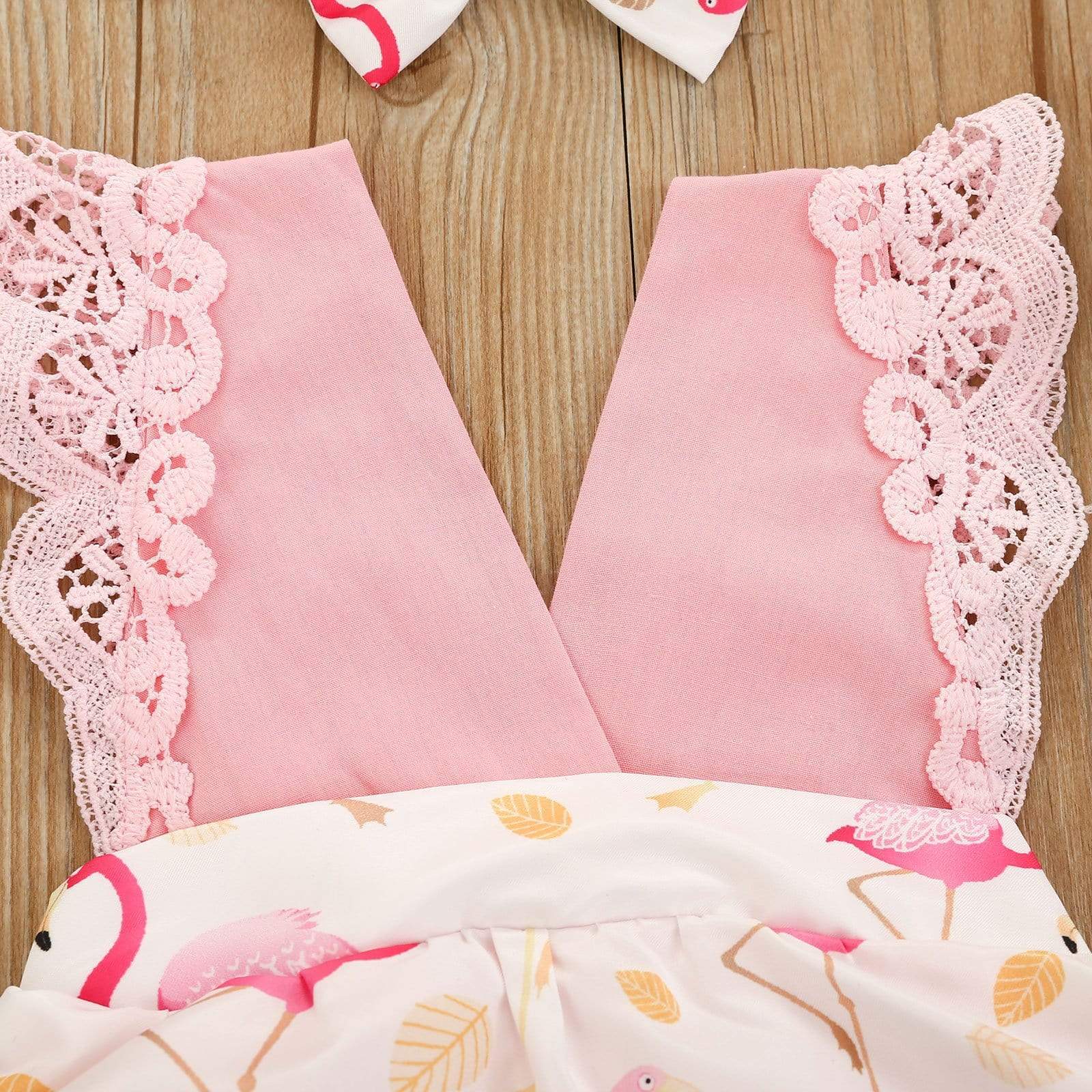 Flamingo Printed Romper - Image 5