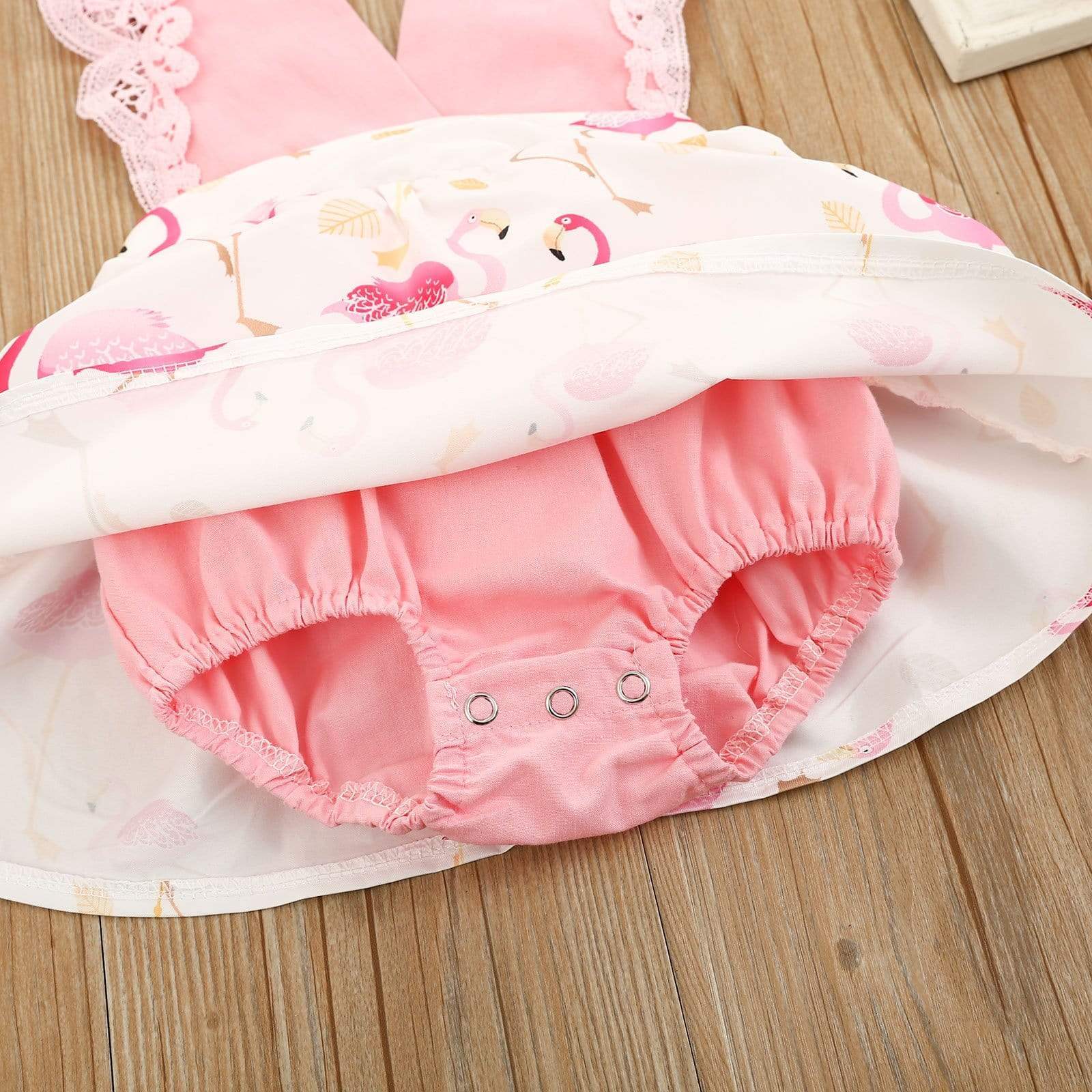 Flamingo Printed Romper - Image 6