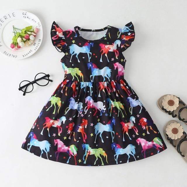 Girls Dinosaur  Dress - Image 4