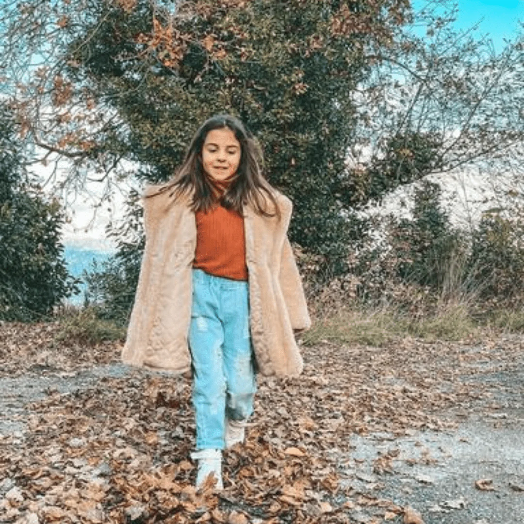 Girls Faux Fur Coat - Image 11