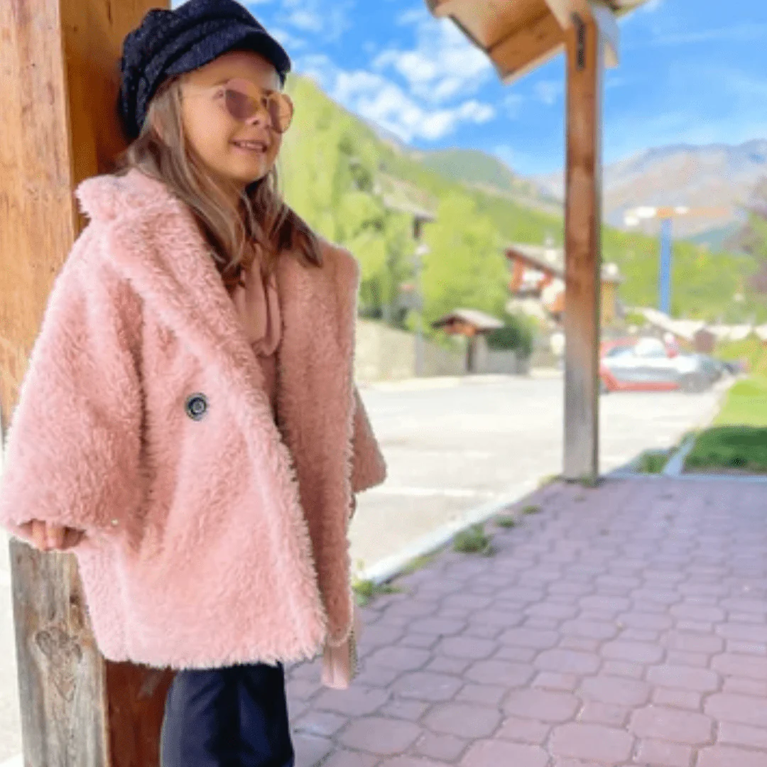 Girls Faux Fur Coat - Image 12