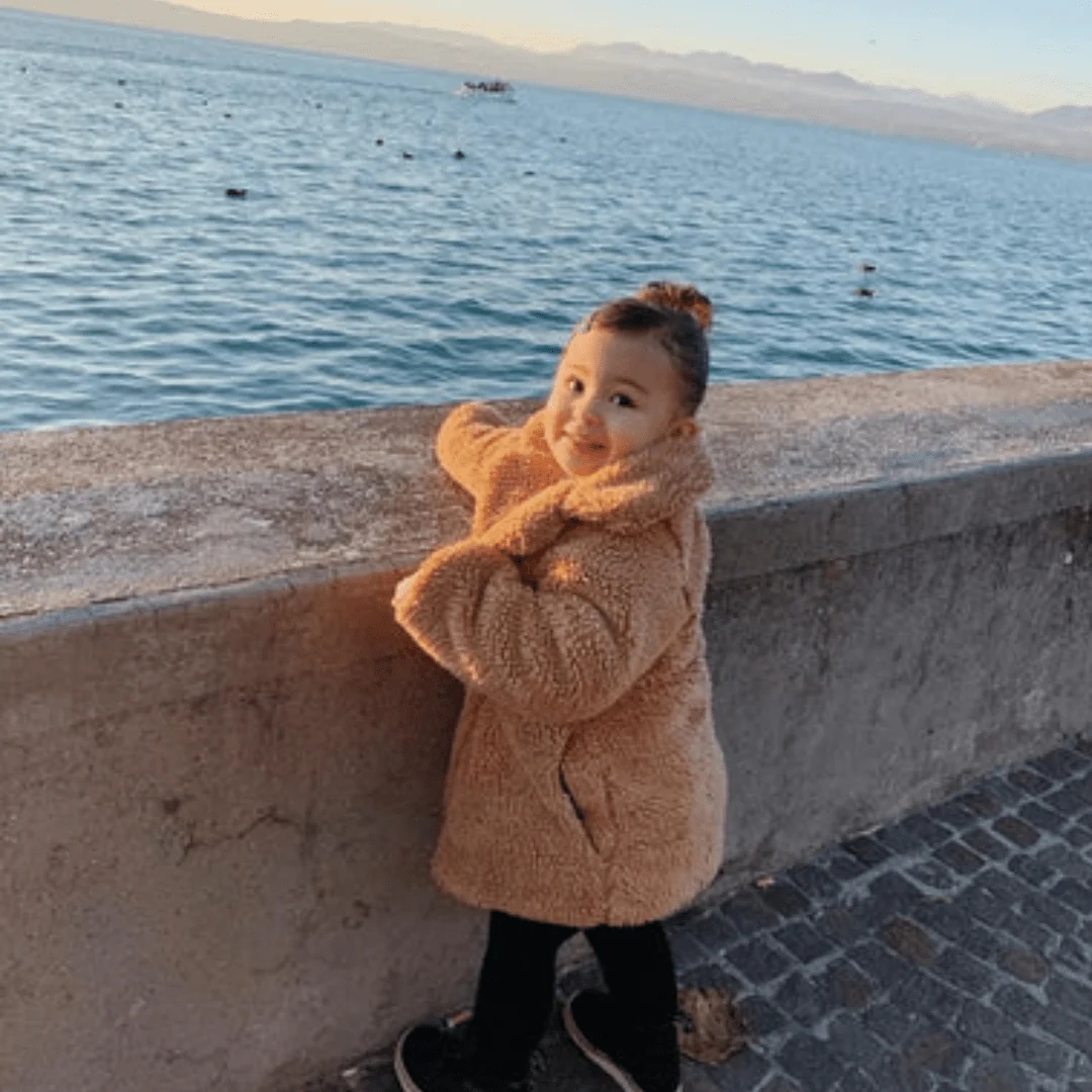 Girls Faux Fur Coat - Image 8