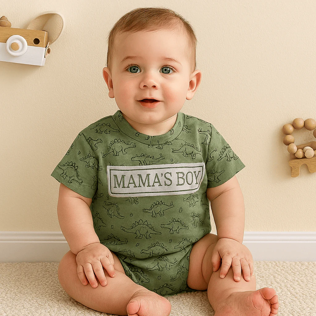 Mama’s Boy Dinosaur Romper - Image 3
