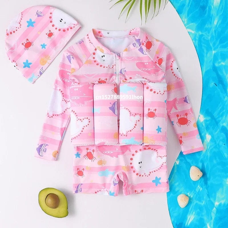 One-Piece Floatable Kids Swimsuit - Image 3