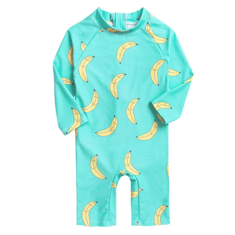 One Piece Long Sleeve Swimsuit For Kids - Image 10