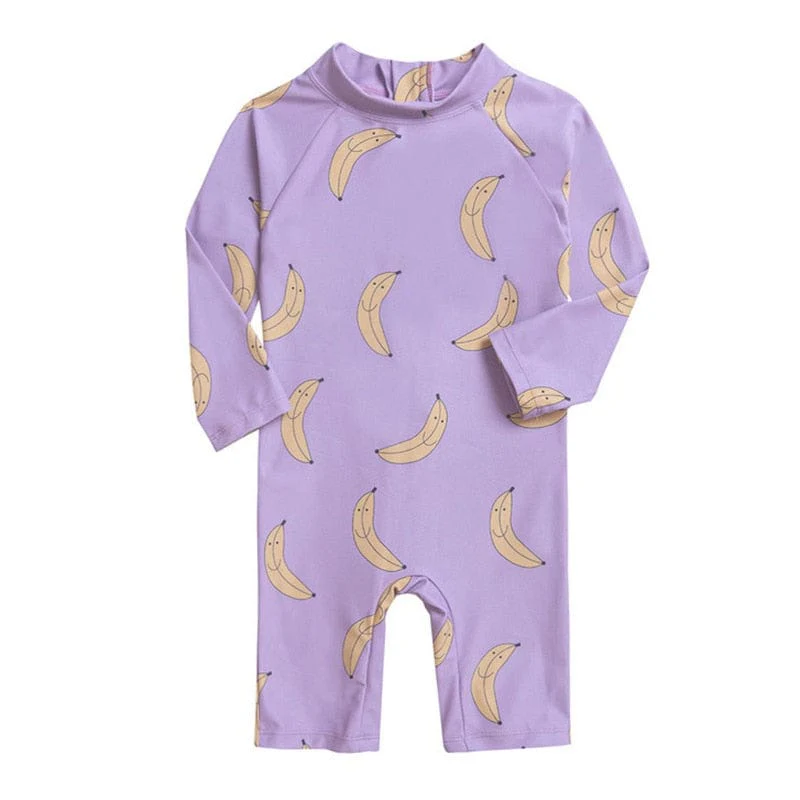 One Piece Long Sleeve Swimsuit For Kids - Image 11