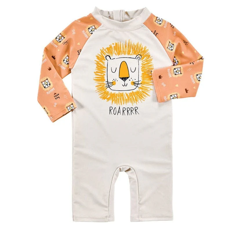 One Piece Long Sleeve Swimsuit For Kids - Image 7