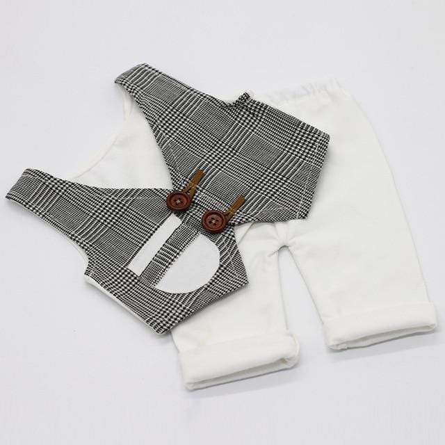 Plaid Waistcoat+Pants Outfits - Image 3