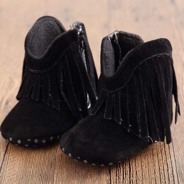 Solid Fringe Baby Shoes - Image 7