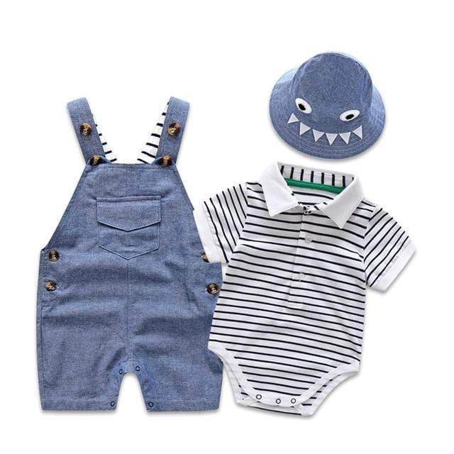 Overalls Set with Monster Hat - Image 3