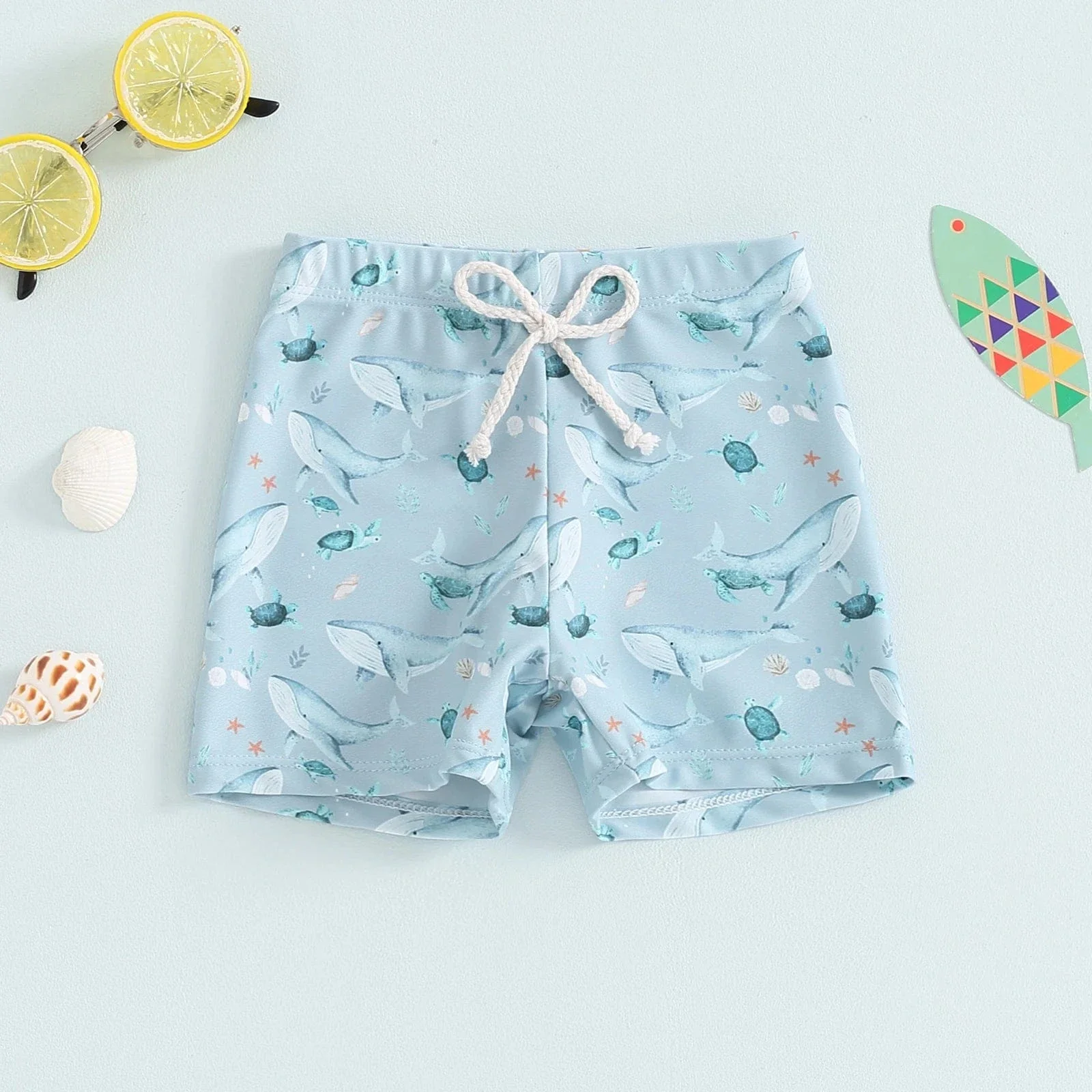 Toddler Boys Summer Swim Trunks - Image 10