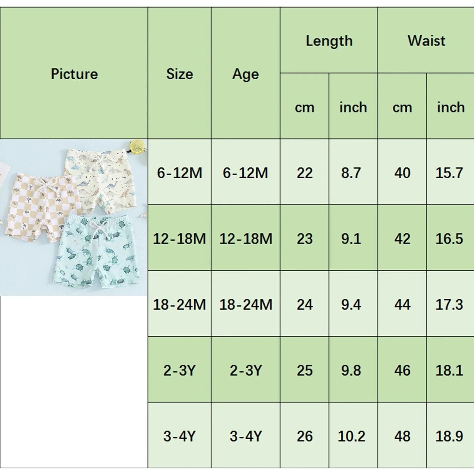 Toddler Boys Summer Swim Trunks - Image 6