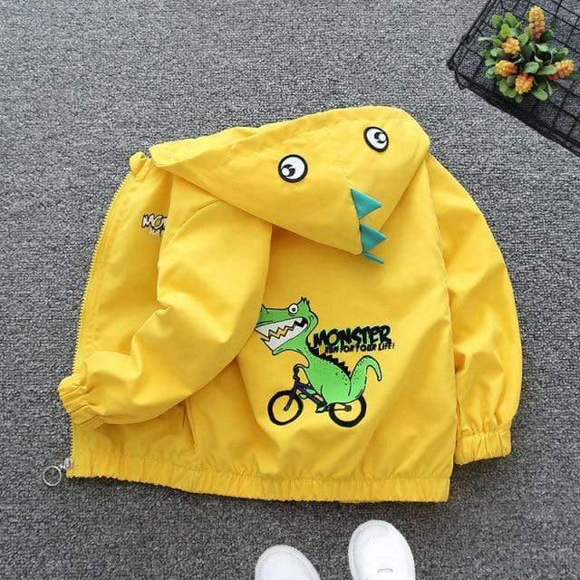 Toddler Girl Cartoon Print Windbreaker Jacket - Image 4