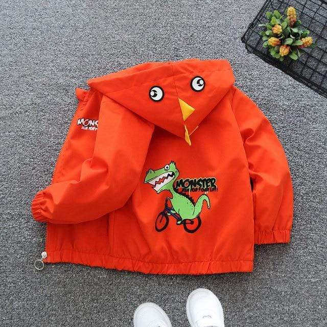 Toddler Girl Cartoon Print Windbreaker Jacket - Image 5