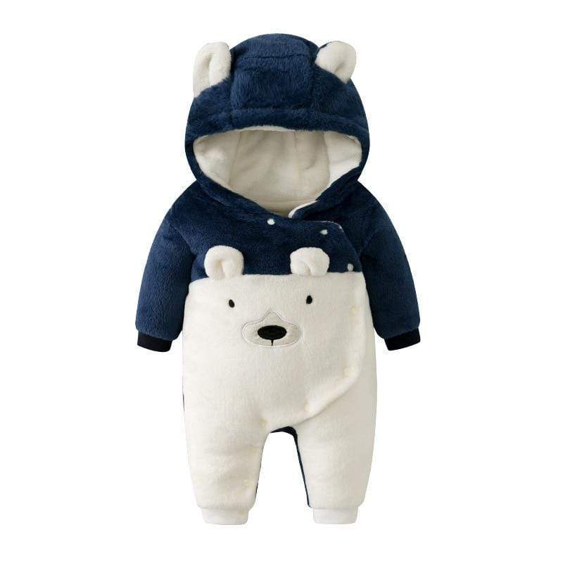 Winter Fleece Bear Jumpsuit - Image 4