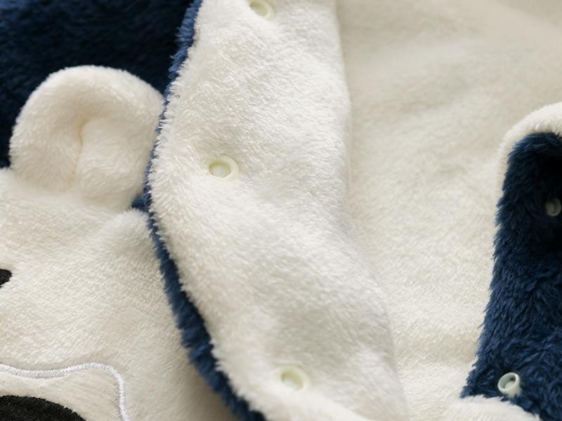 Winter Fleece Bear Jumpsuit - Image 5