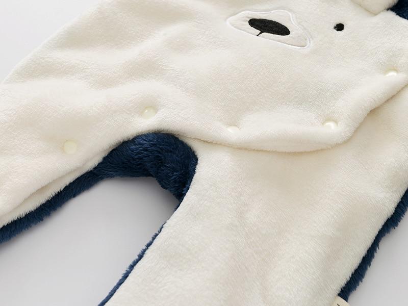 Winter Fleece Bear Jumpsuit - Image 6