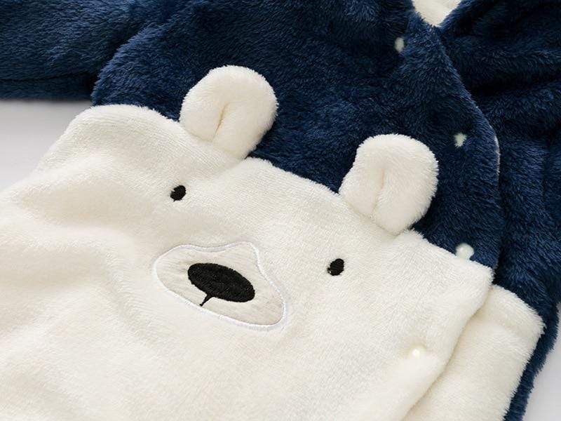 Winter Fleece Bear Jumpsuit - Image 7
